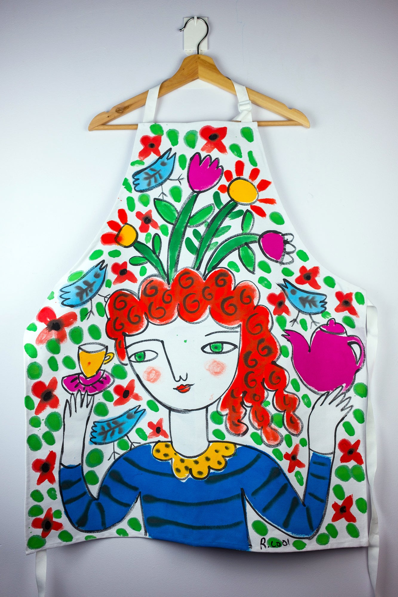 Hand-Painted Apron