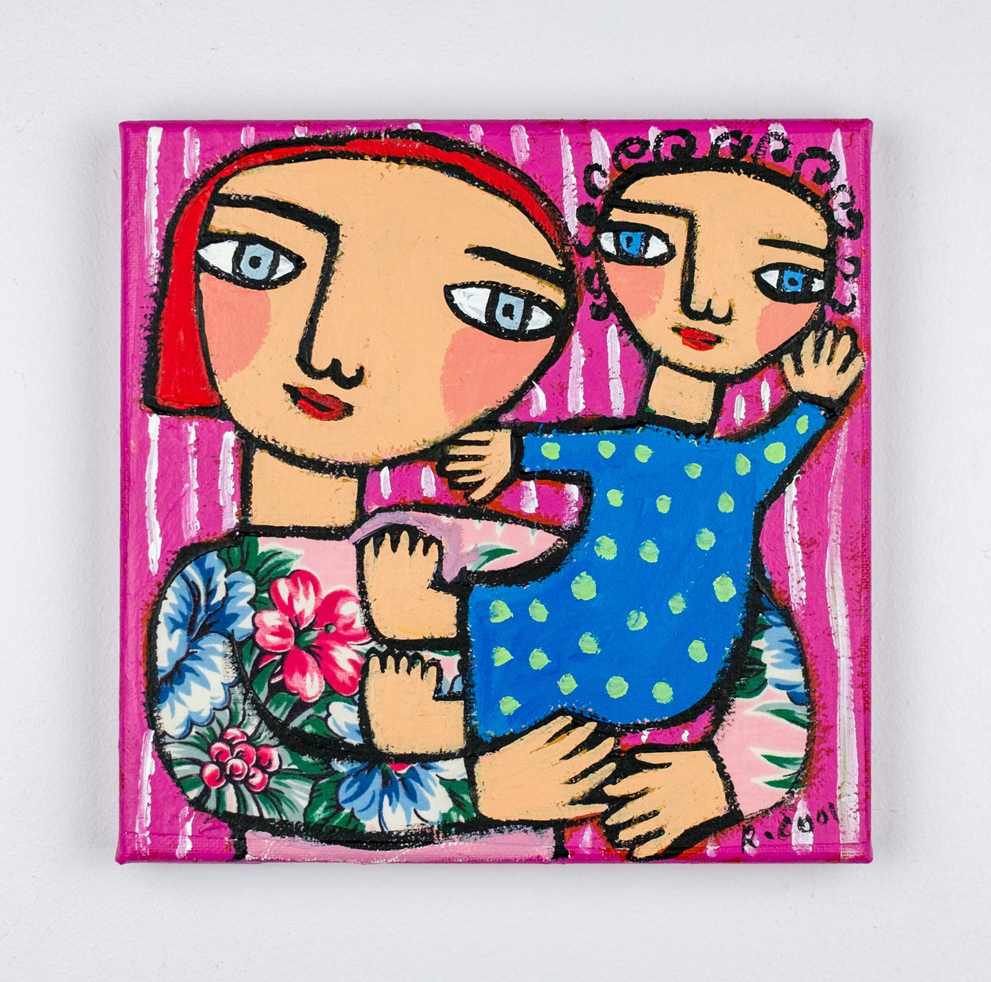 Painting on canvas, 20x20cm