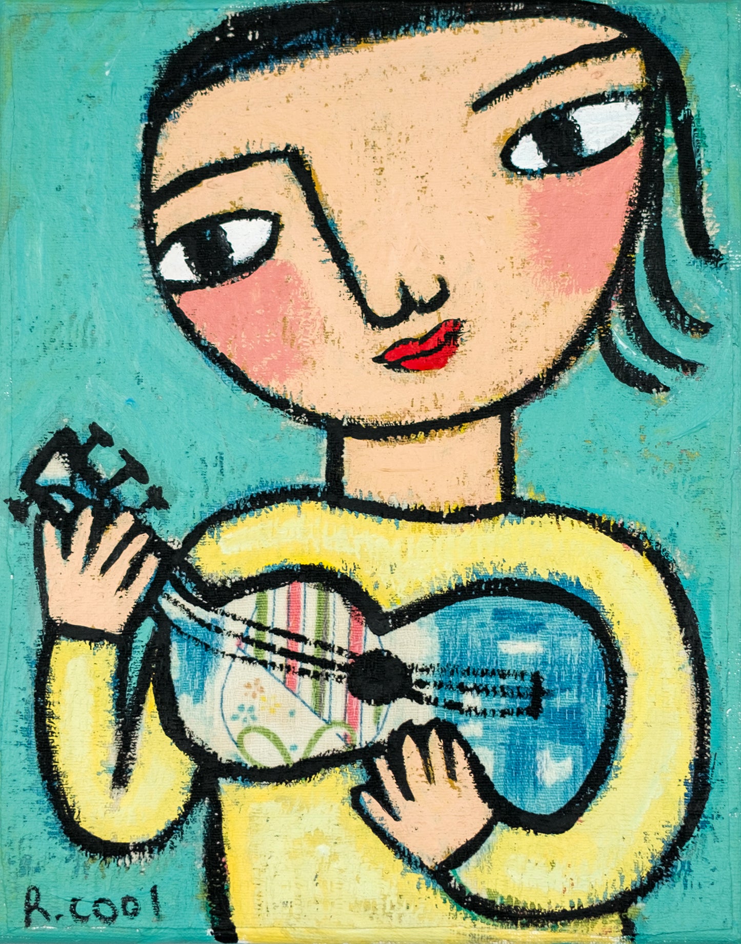 Painting on canvas, 25x20cm