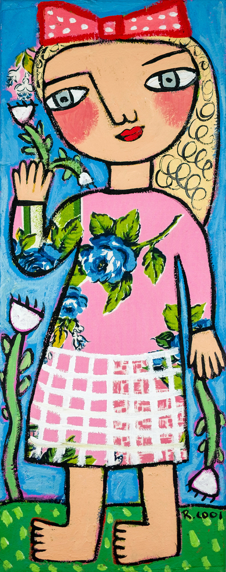 Painting on canvas, 50x20cm