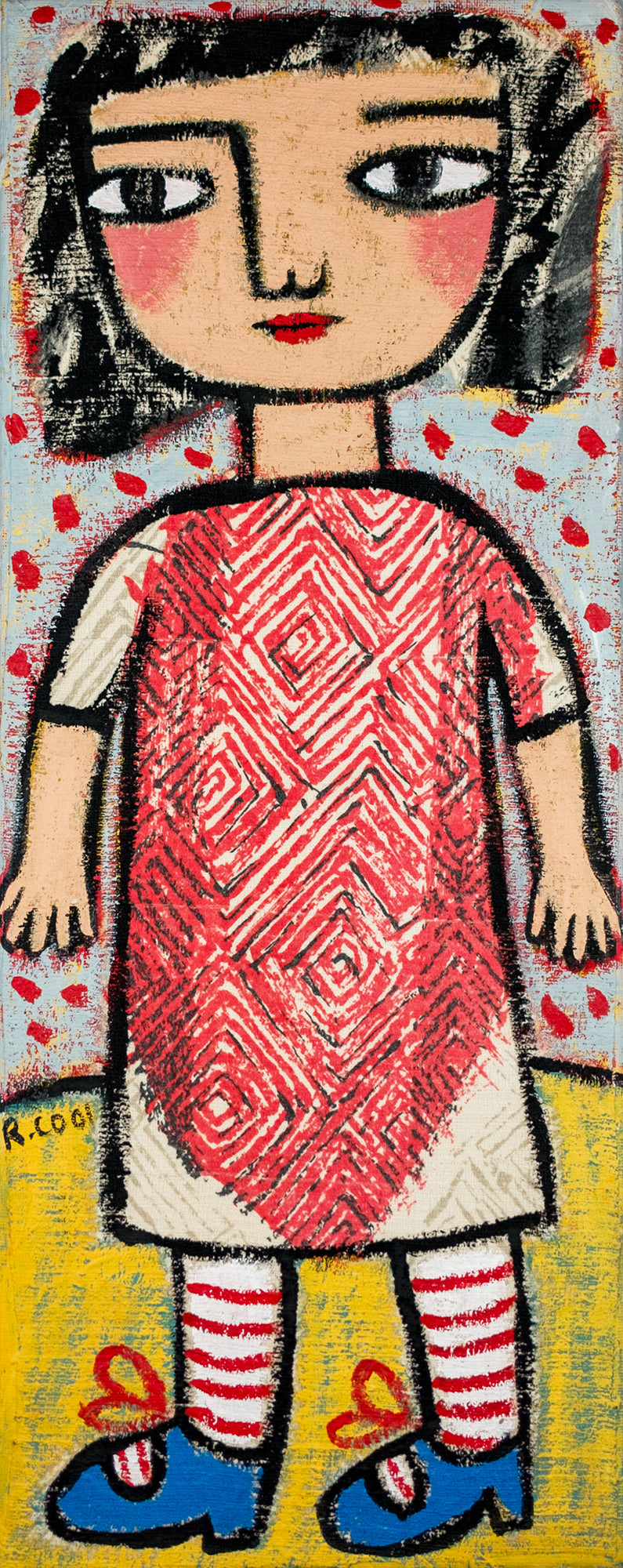 Painting on canvas, 50x20cm