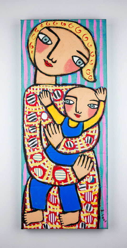 Painting on canvas, 61x25cm