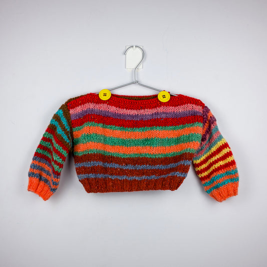 Hand-Knitted Wool Toddler Top
