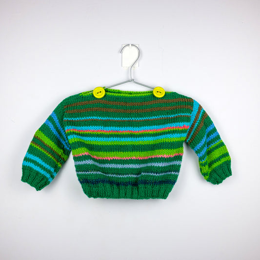 Hand-Knitted Wool Toddler Top