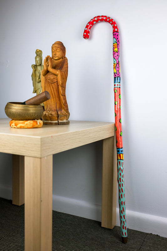 Hand-painted Walking Stick
