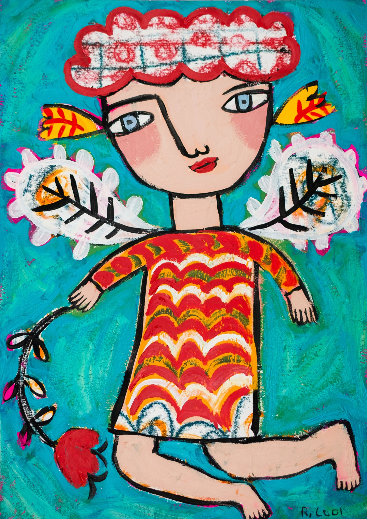 Painting on paper, 42x30cm