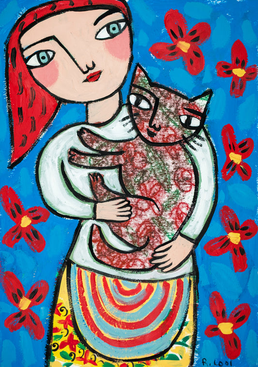 Painting on paper, 42x30cm