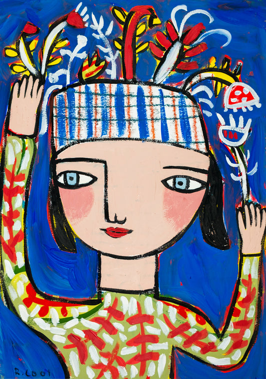 Painting on paper, 42x30cm