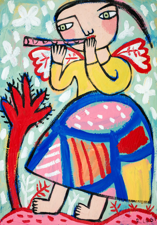 Painting on paper, 42x30cm