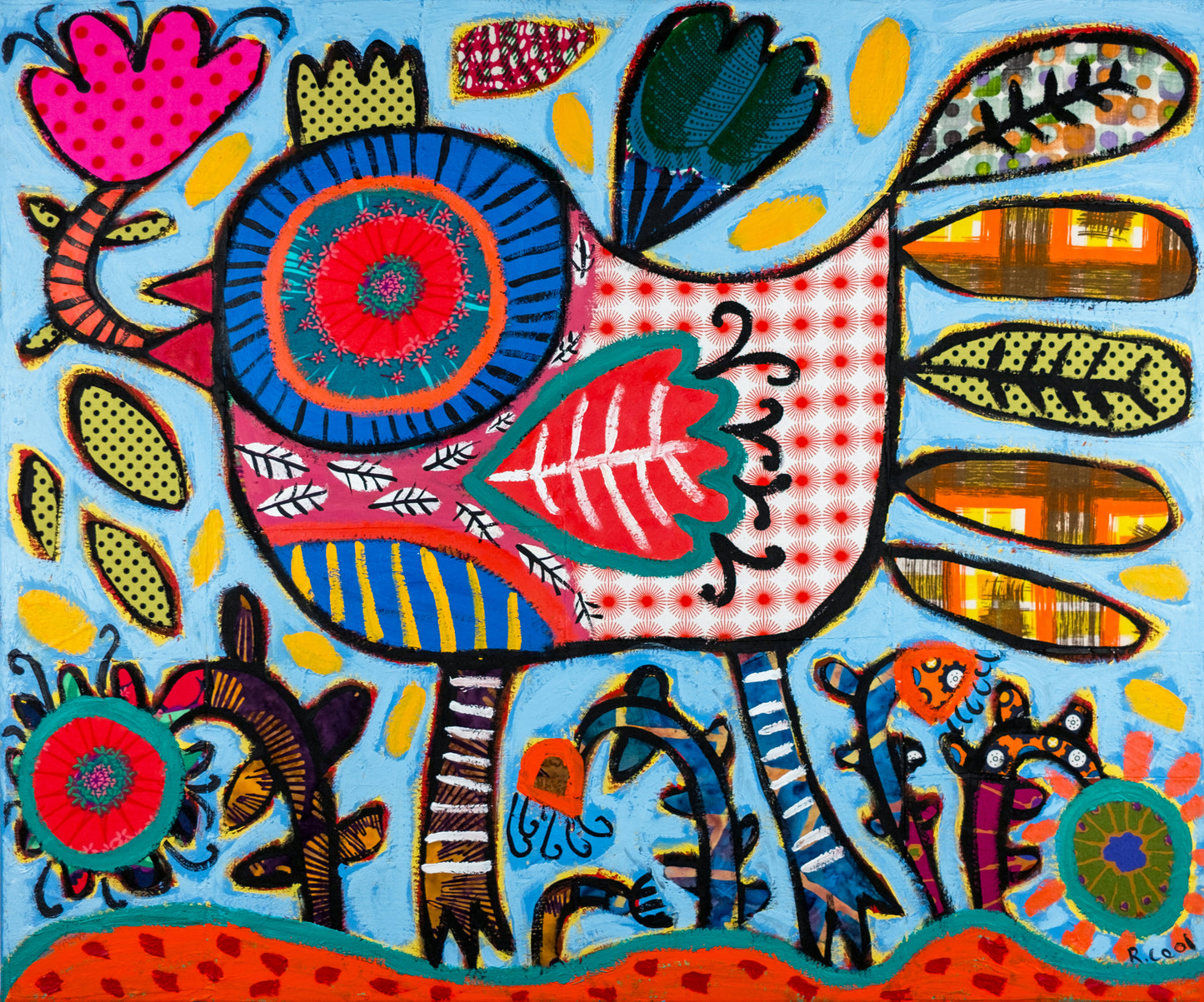 Painting on canvas, 51x61cm