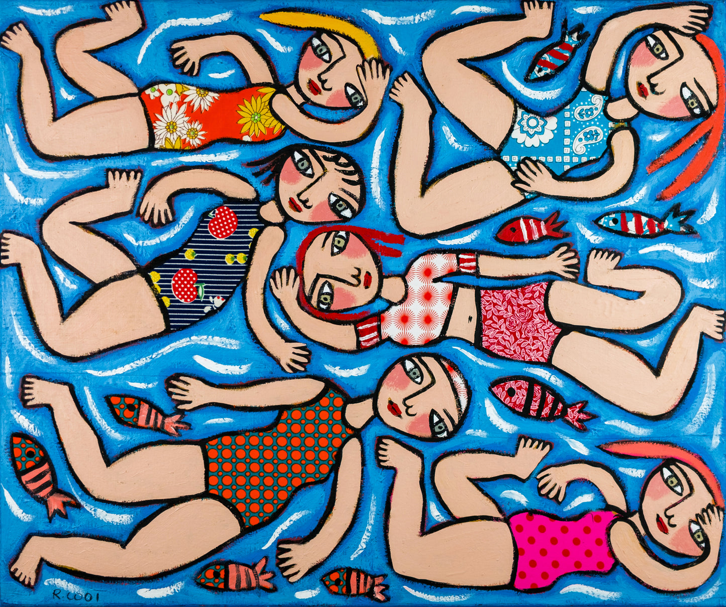 Painting on canvas, 51x61cm