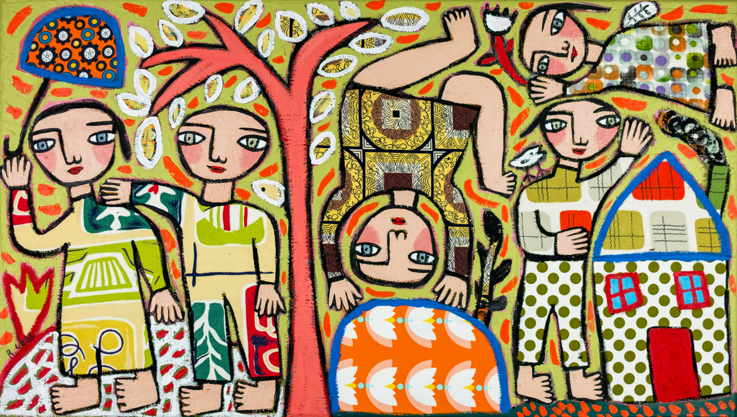 Painting on canvas, 40x70cm