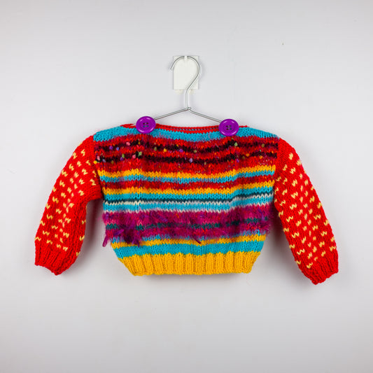 Hand-Knitted Wool Toddler Top
