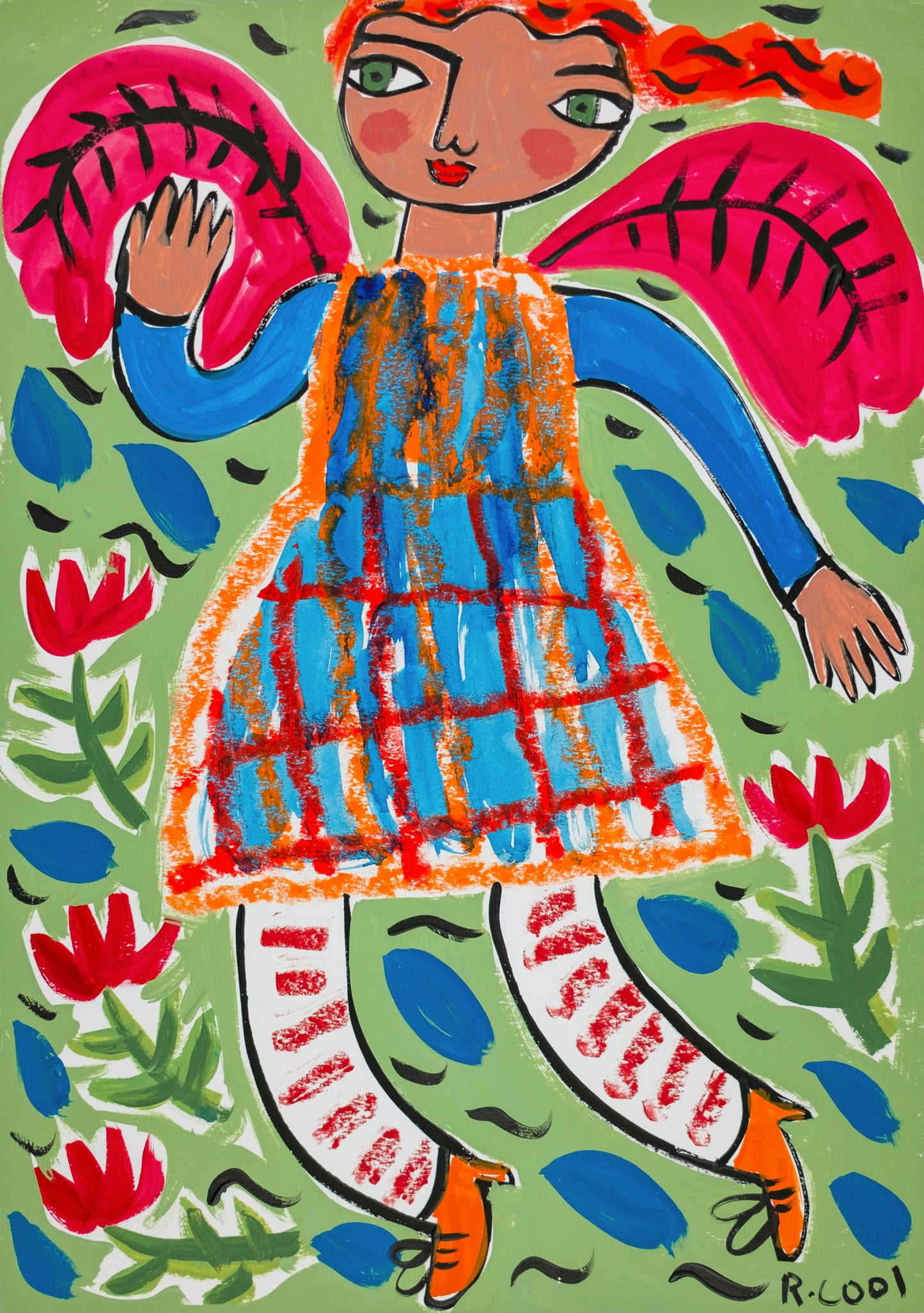 Painting on paper, 42x30cm