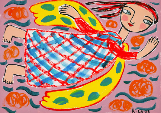 Painting on paper, 30x42cm