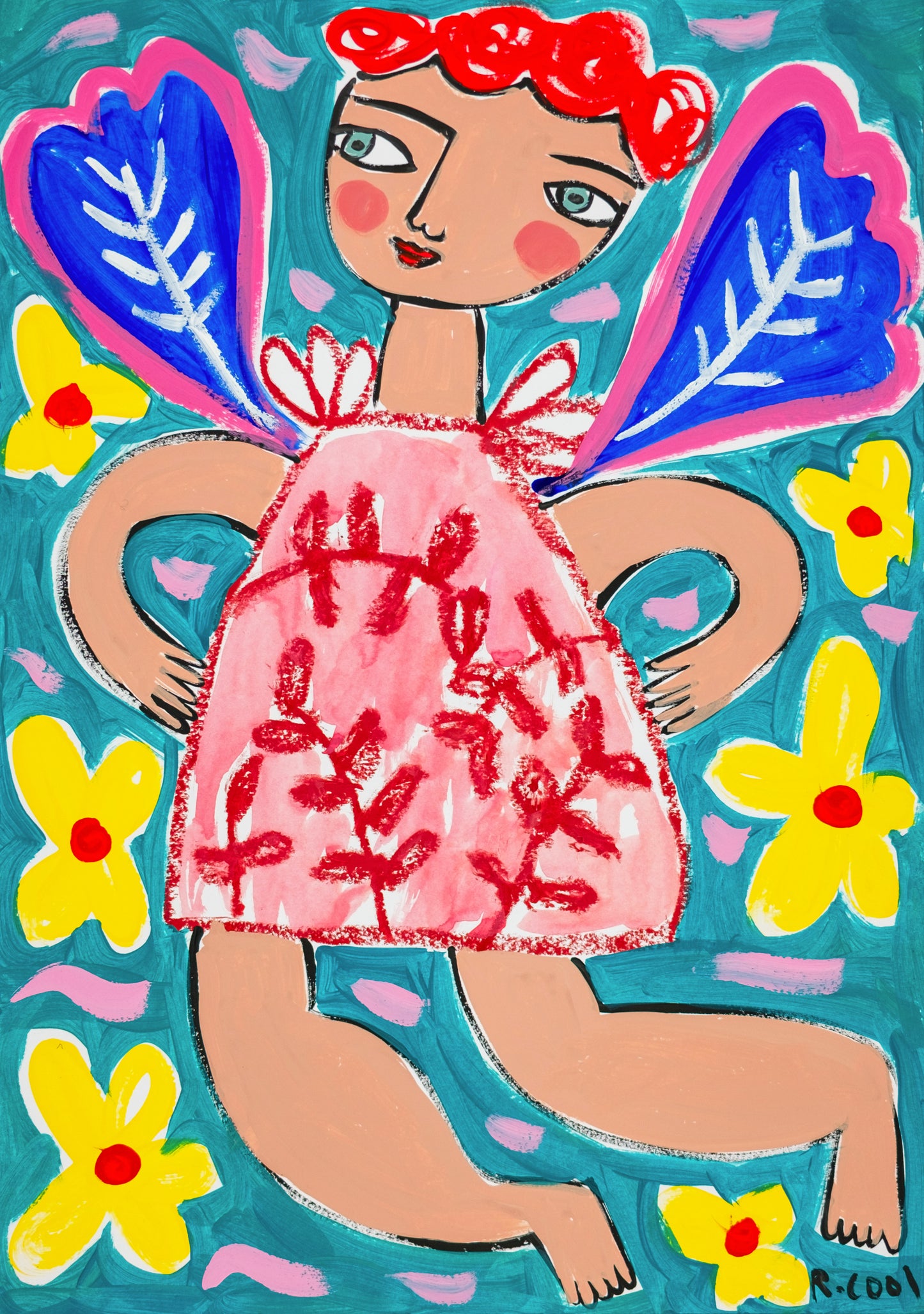 Painting on paper, 42x30cm