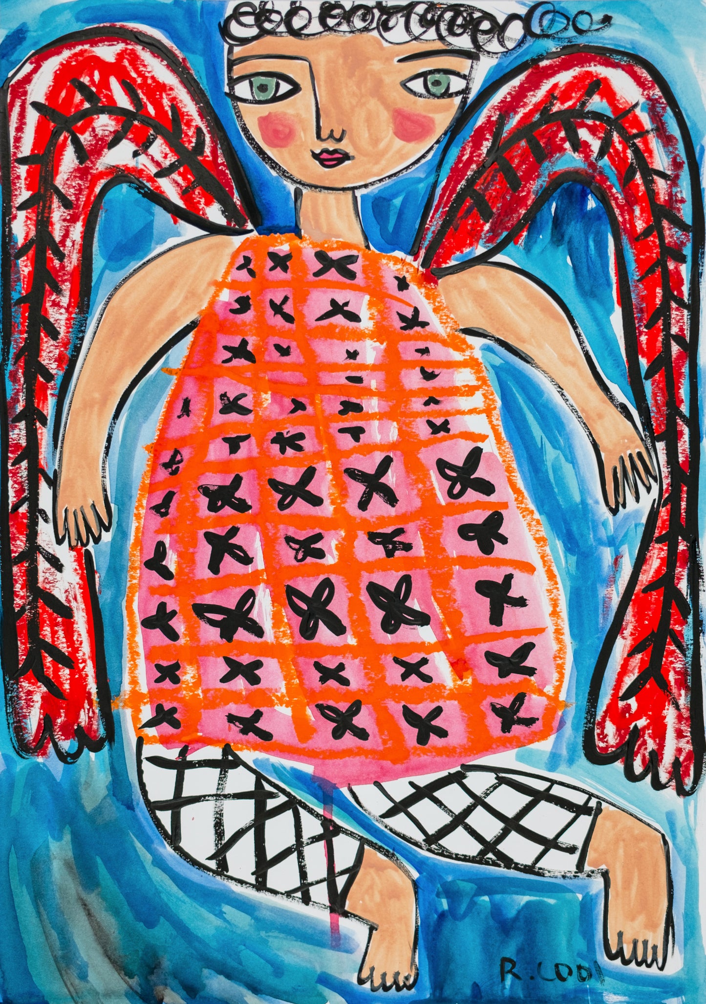 Painting on paper, 42x30cm