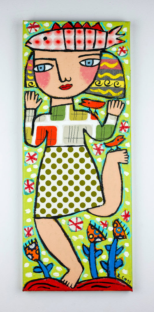 Painting on canvas, 50x20cm