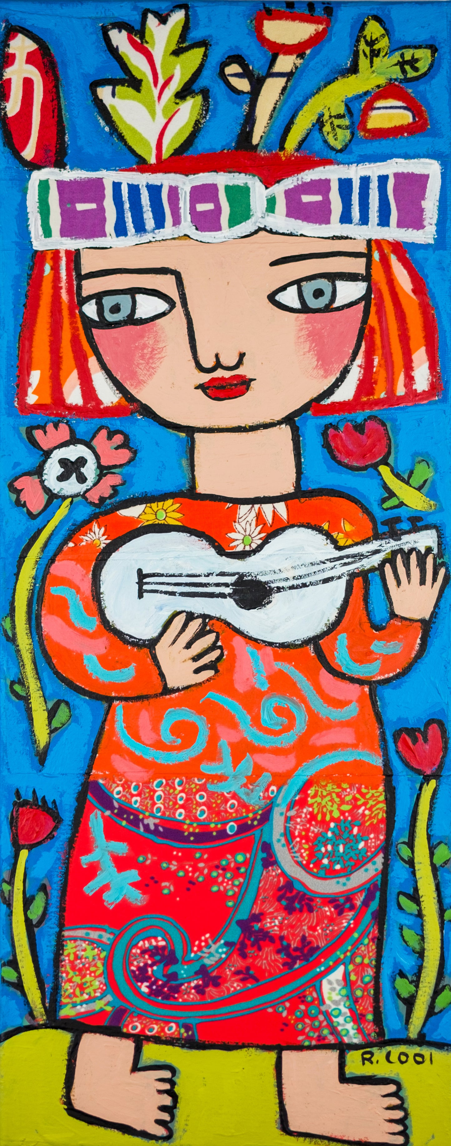 Painting on canvas, 50x20cm