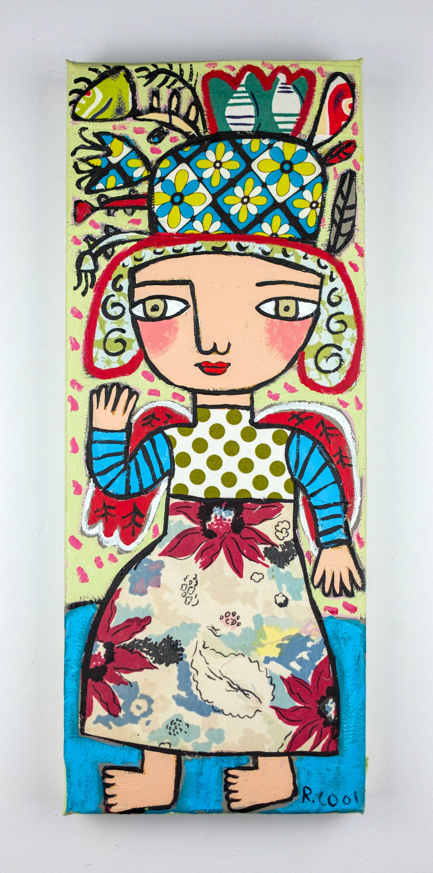 Painting on canvas, 50x20cm