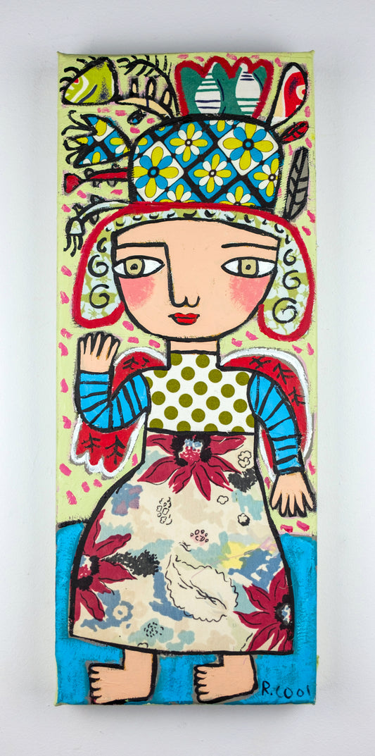 Painting on canvas, 50x20cm