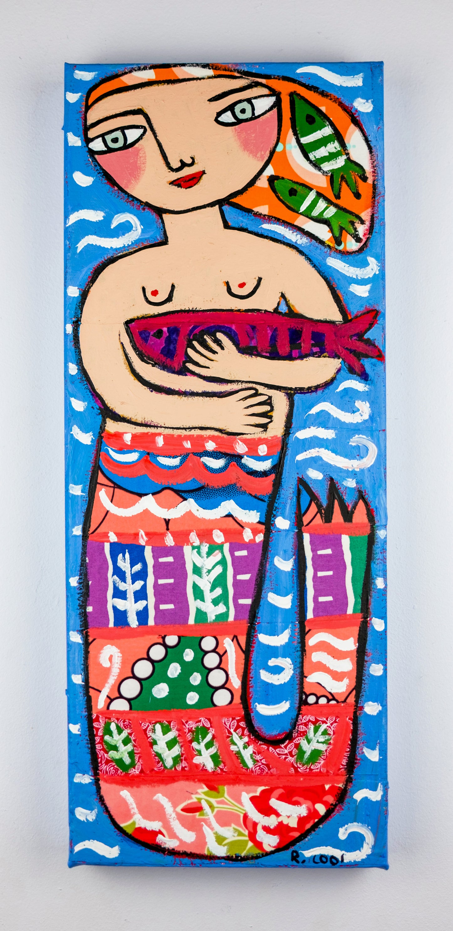 Painting on canvas, 50x20cm