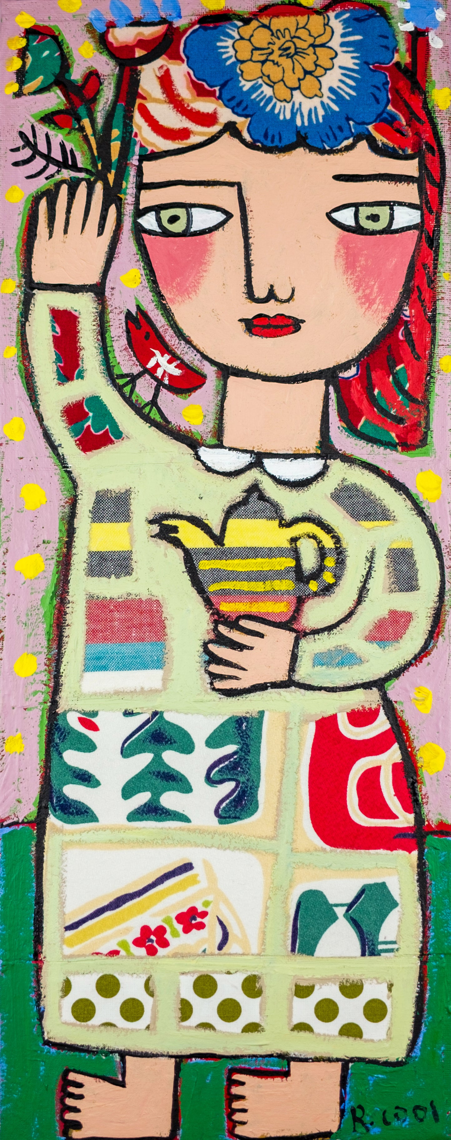 Painting on canvas, 50x20cm