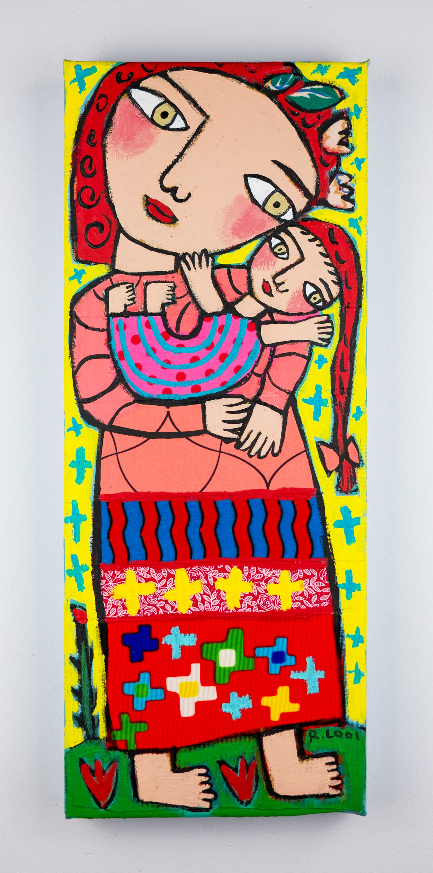 Painting on canvas, 50x20cm