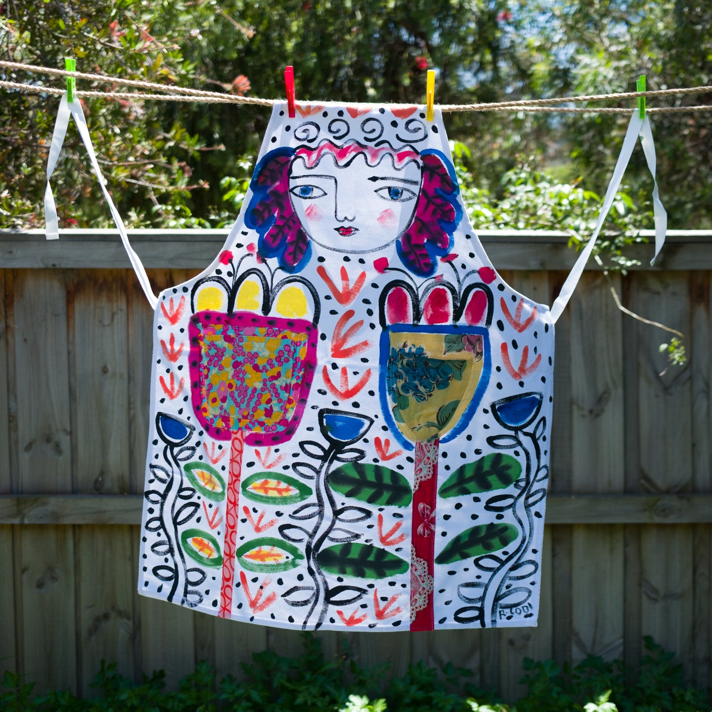 Hand-painted Apron