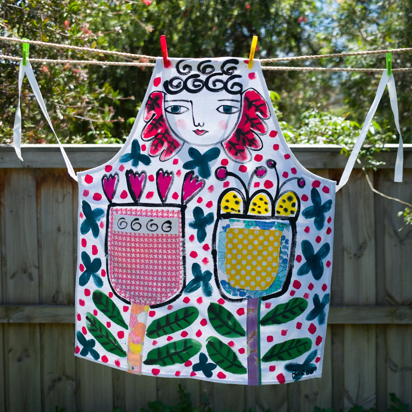 Hand-painted Apron