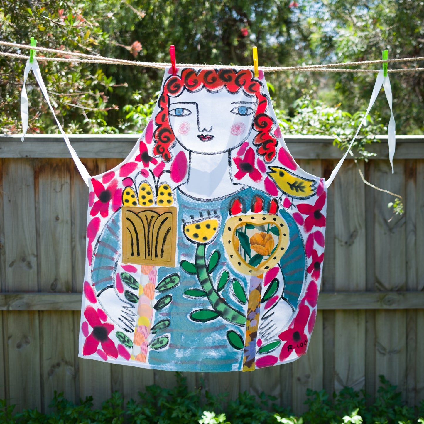 Hand-painted Apron