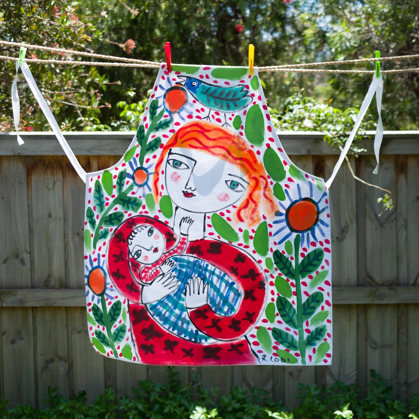 Hand-painted Apron