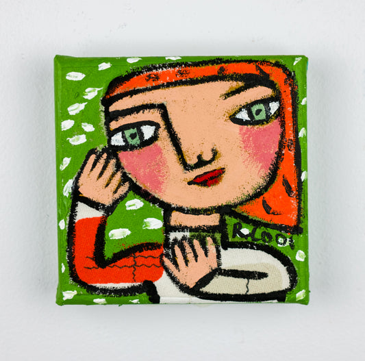 Painting on canvas, 10x10cm