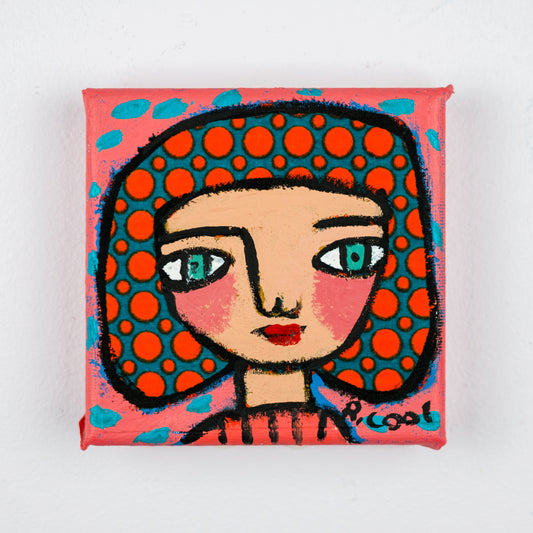 Painting on canvas, 10x10cm