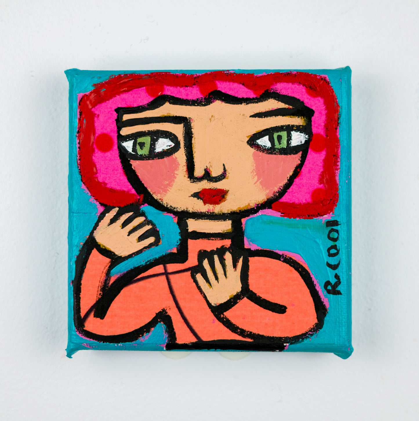 Painting on canvas, 10x10cm