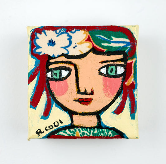 Painting on canvas, 10x10cm