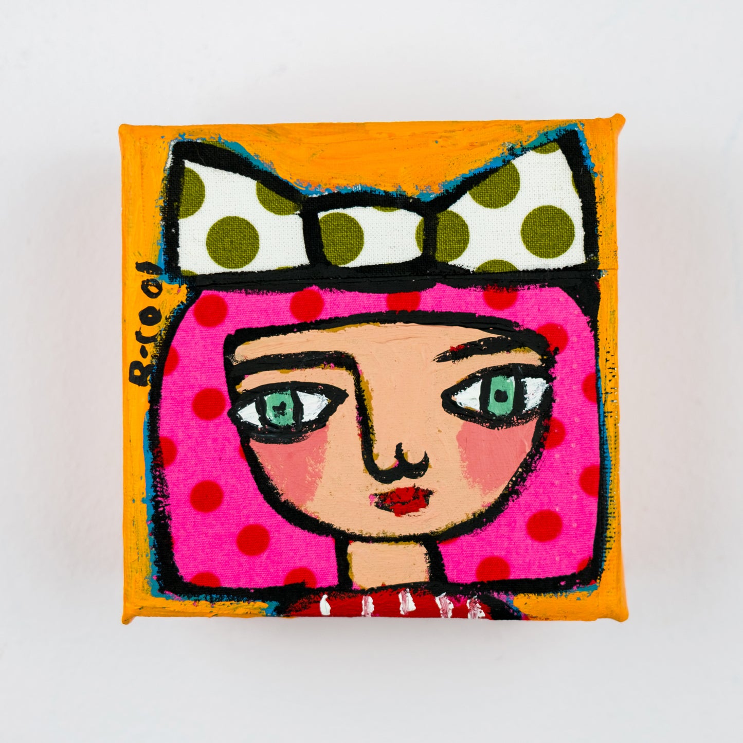 Painting on canvas, 10x10cm