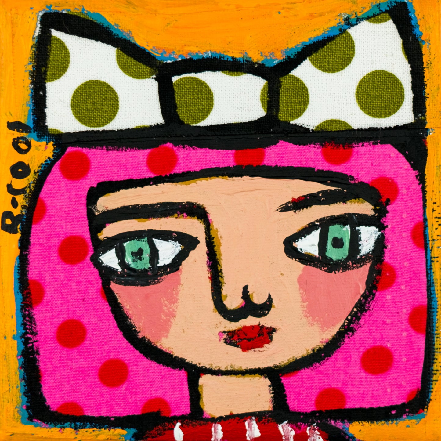 Painting on canvas, 10x10cm