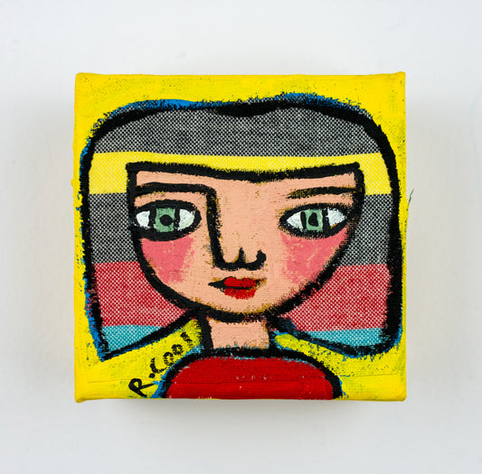 Painting on canvas, 10x10cm