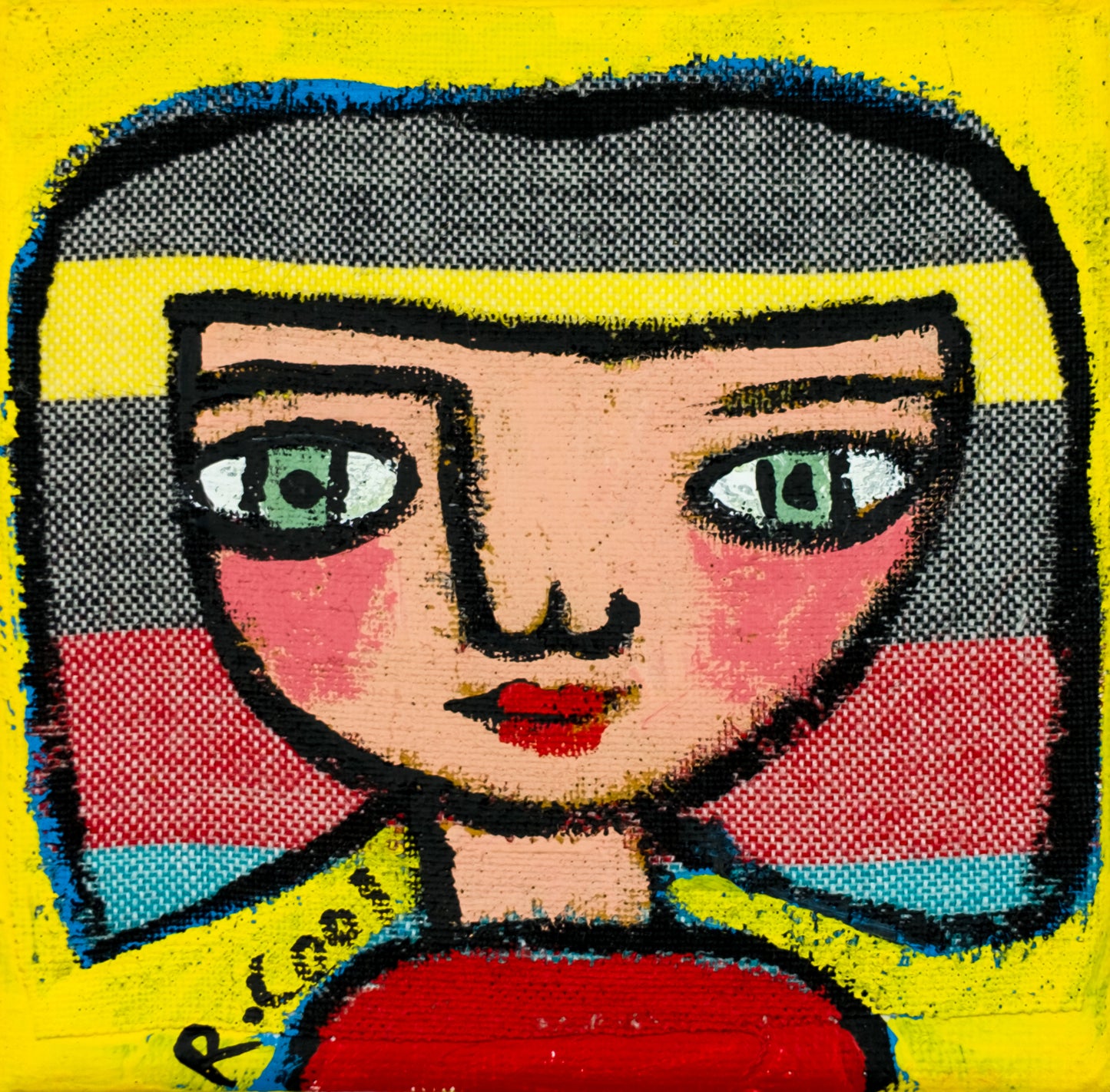 Painting on canvas, 10x10cm