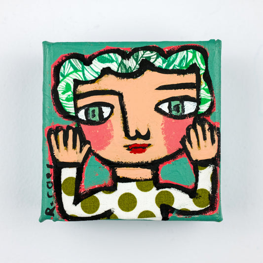 Painting on canvas, 10x10cm