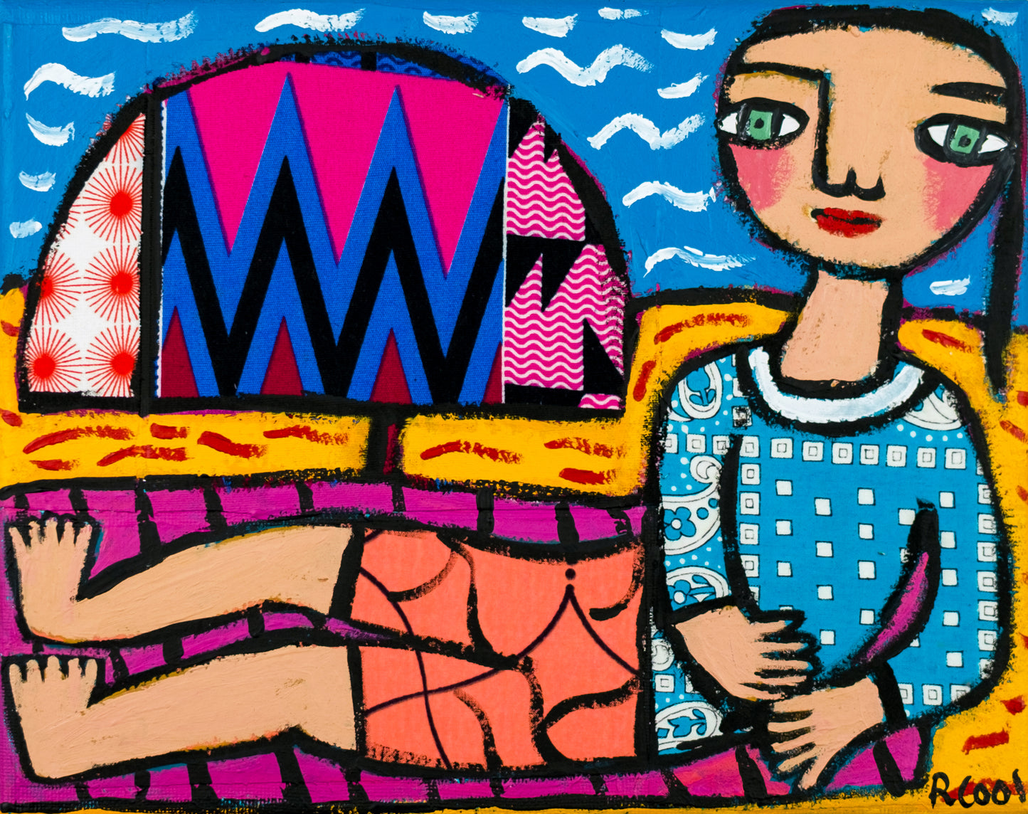 Painting on canvas, 20x25cm