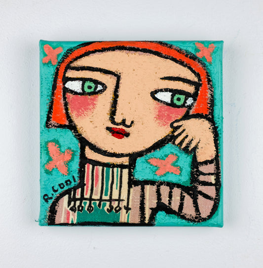 Painting on canvas, 15x15cm