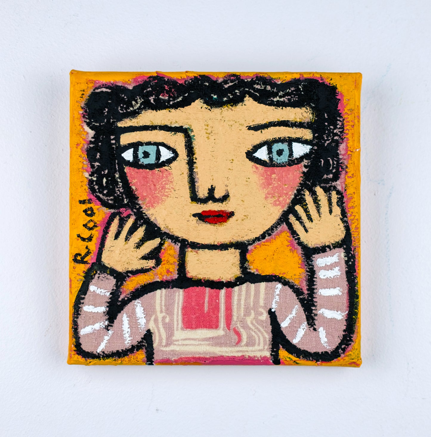 Painting on canvas, 15x15cm