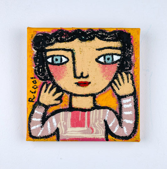 Painting on canvas, 15x15cm