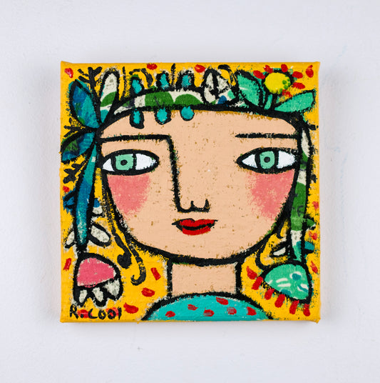 Painting on canvas, 15x15cm