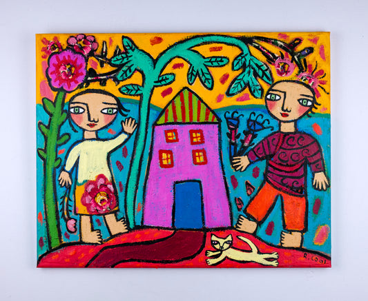 Painting on canvas, 41x51cm