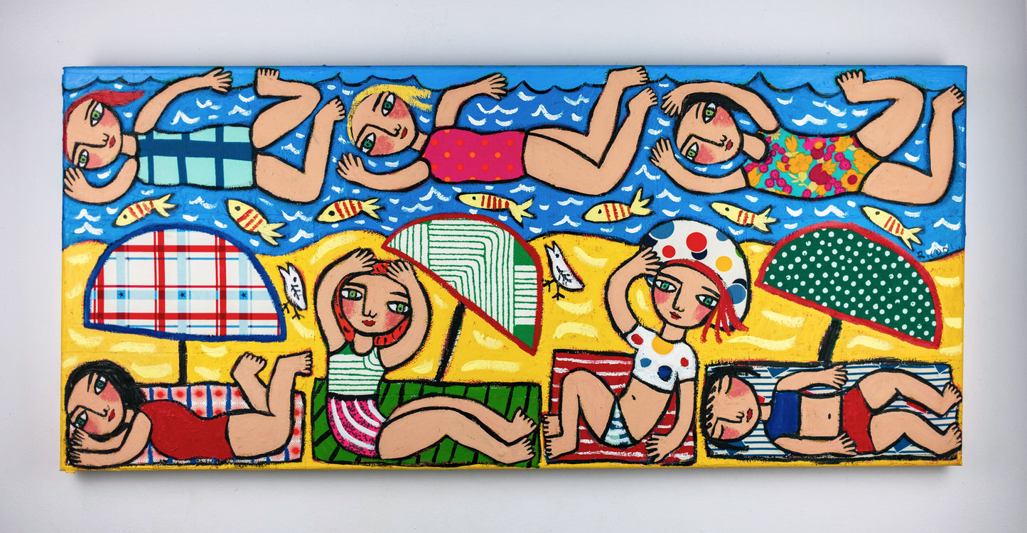 Painting on canvas, 41x91cm