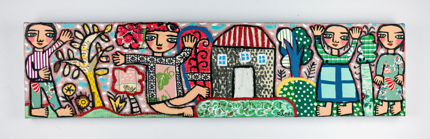 Painting on canvas, 20x80cm