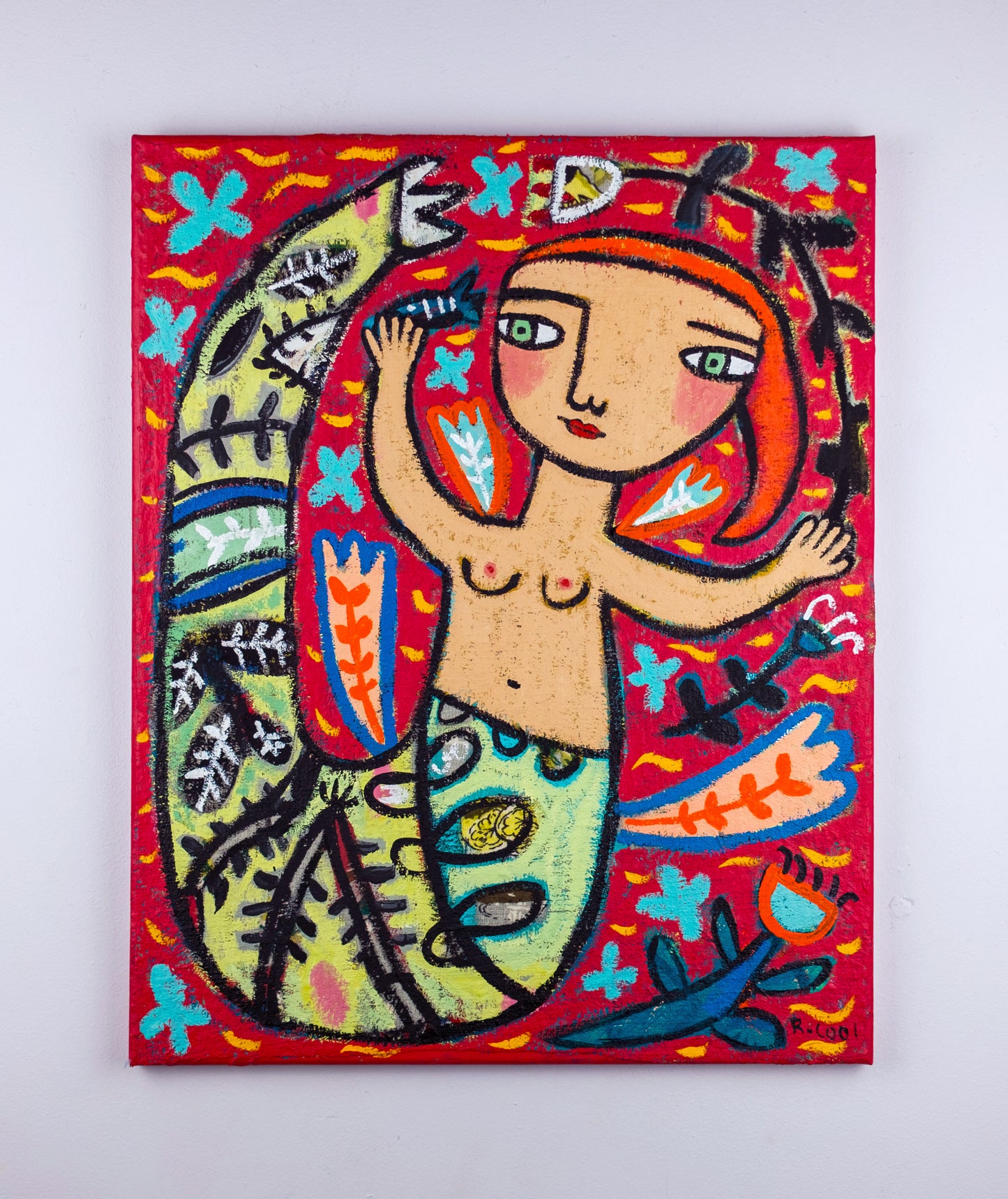 Painting on canvas, 51x41cm